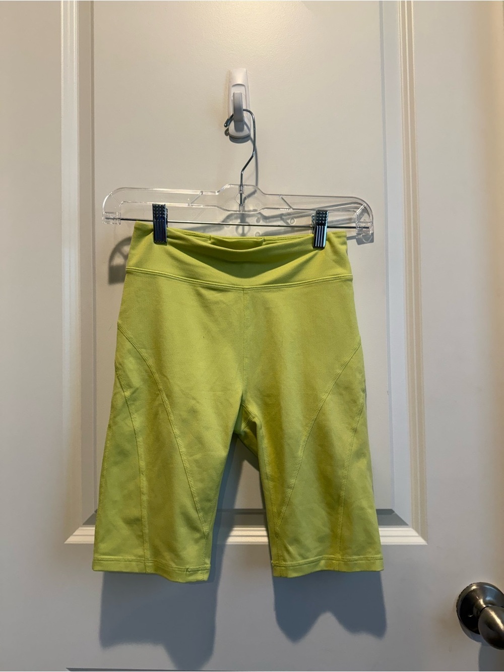 Free People Movement Lime Green High Rise Biker Shorts XS